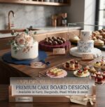 Scalloped Cake Board – Blue Color (7 Inches) - Image 3