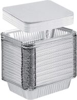 Disposable Aluminium Food Container with Lid – 660ml - Image 2